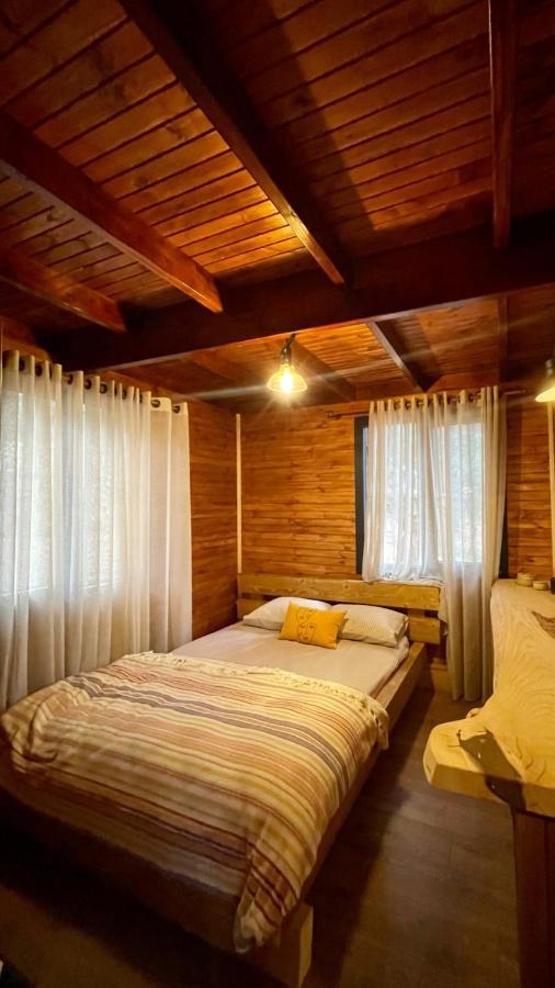 Panurlawoodenhouse Oezel Havuz& Sauna Mavi Exterior foto
