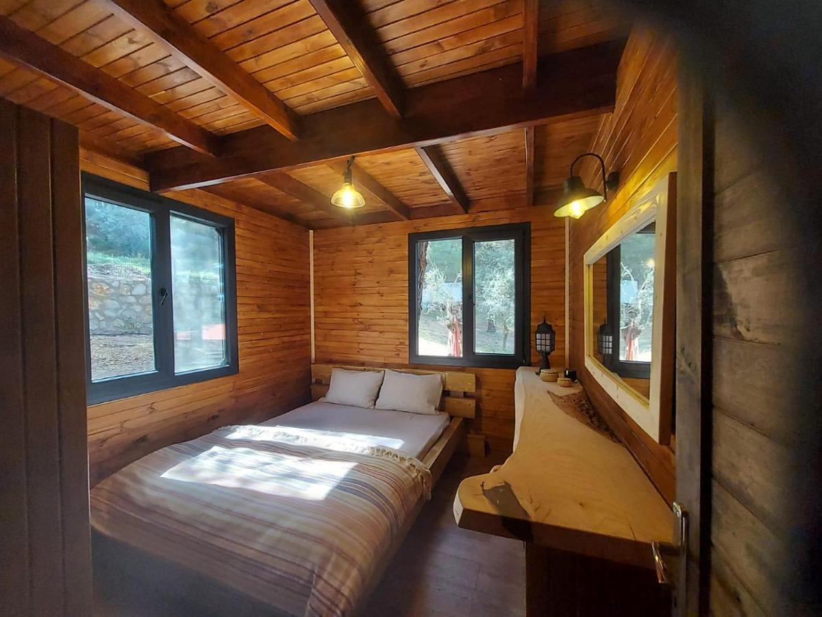 Panurlawoodenhouse Oezel Havuz& Sauna Mavi Exterior foto