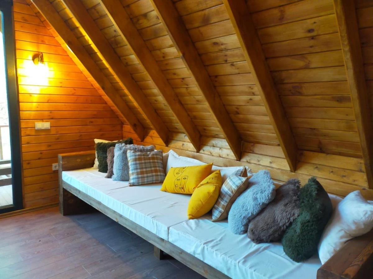 Panurlawoodenhouse Oezel Havuz& Sauna Mavi Exterior foto