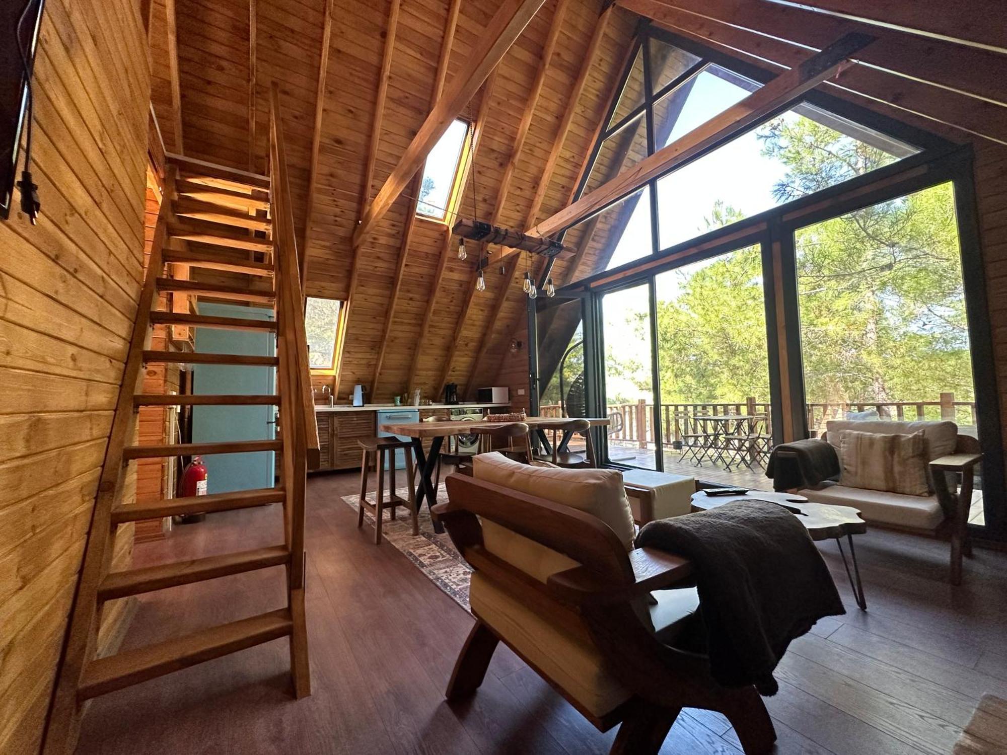 Panurlawoodenhouse Oezel Havuz& Sauna Mavi Exterior foto