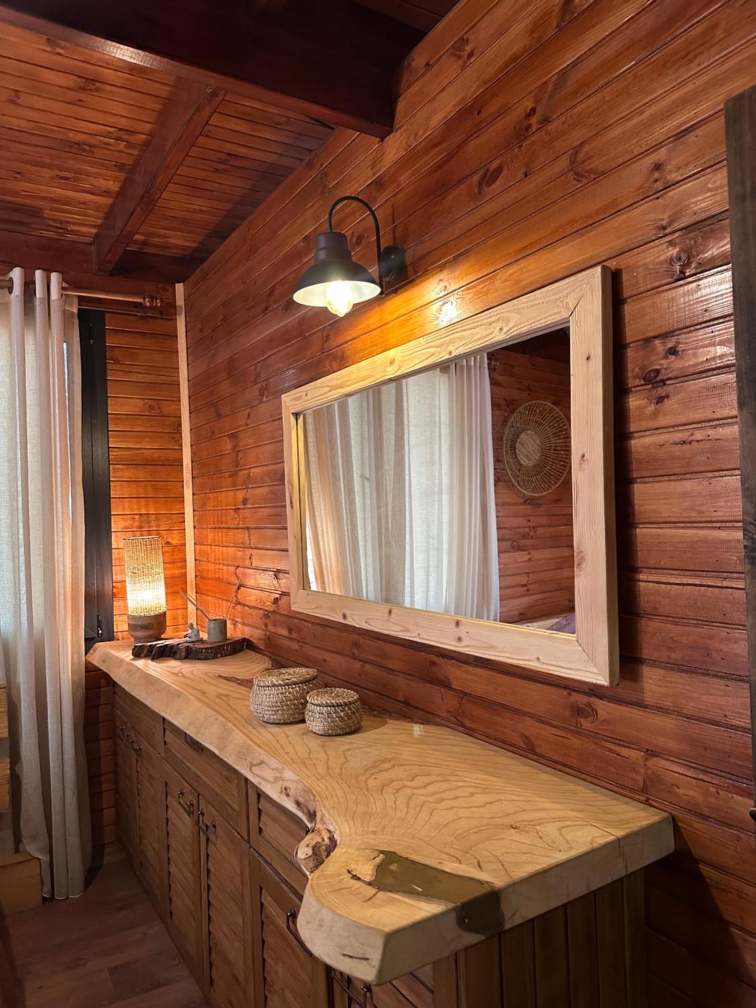 Panurlawoodenhouse Oezel Havuz& Sauna Mavi Exterior foto