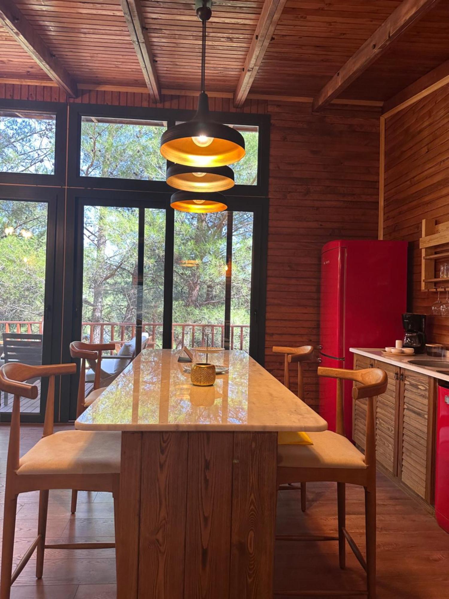 Panurlawoodenhouse Oezel Havuz& Sauna Mavi Exterior foto
