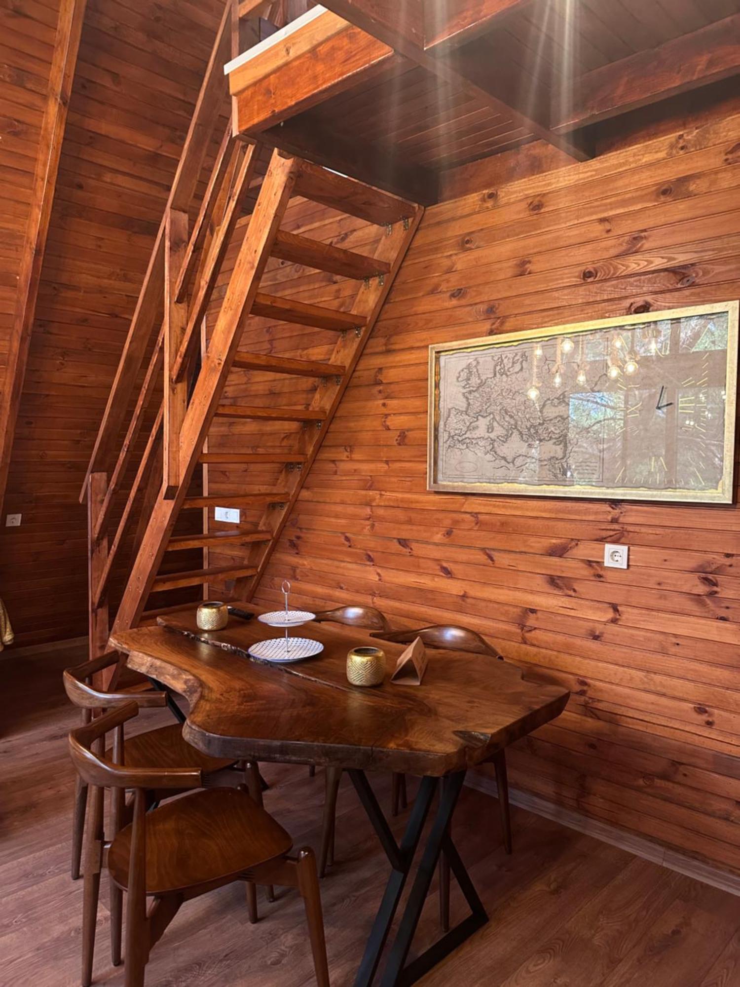 Panurlawoodenhouse Oezel Havuz& Sauna Mavi Exterior foto
